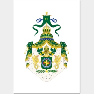 Imperial Coat of Arms of Brasil (1822–1831) Posters and Art